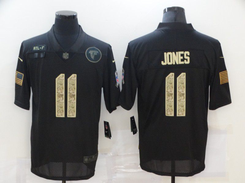 Men Atlanta Falcons 11 Jones Black camo Lettering 2020 Nike NFL Jersey